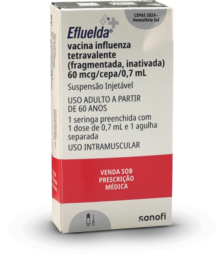 Vacina Efluelda Sanofi: proteção contra a gripe (vírus da influenza) para idosos