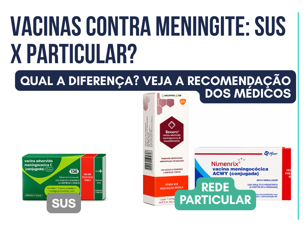 Vacinas Meningocócicas SUS x Particular: Veja a diferença entre as vacinas e a recomendação dos médicos