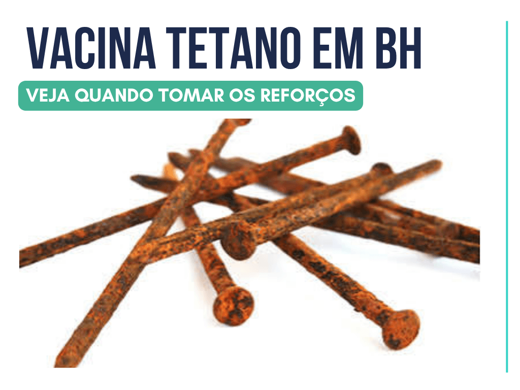 Vacina contra tetano em BH: veja quando tomar o reforço e como se proteger em caso de acidentes