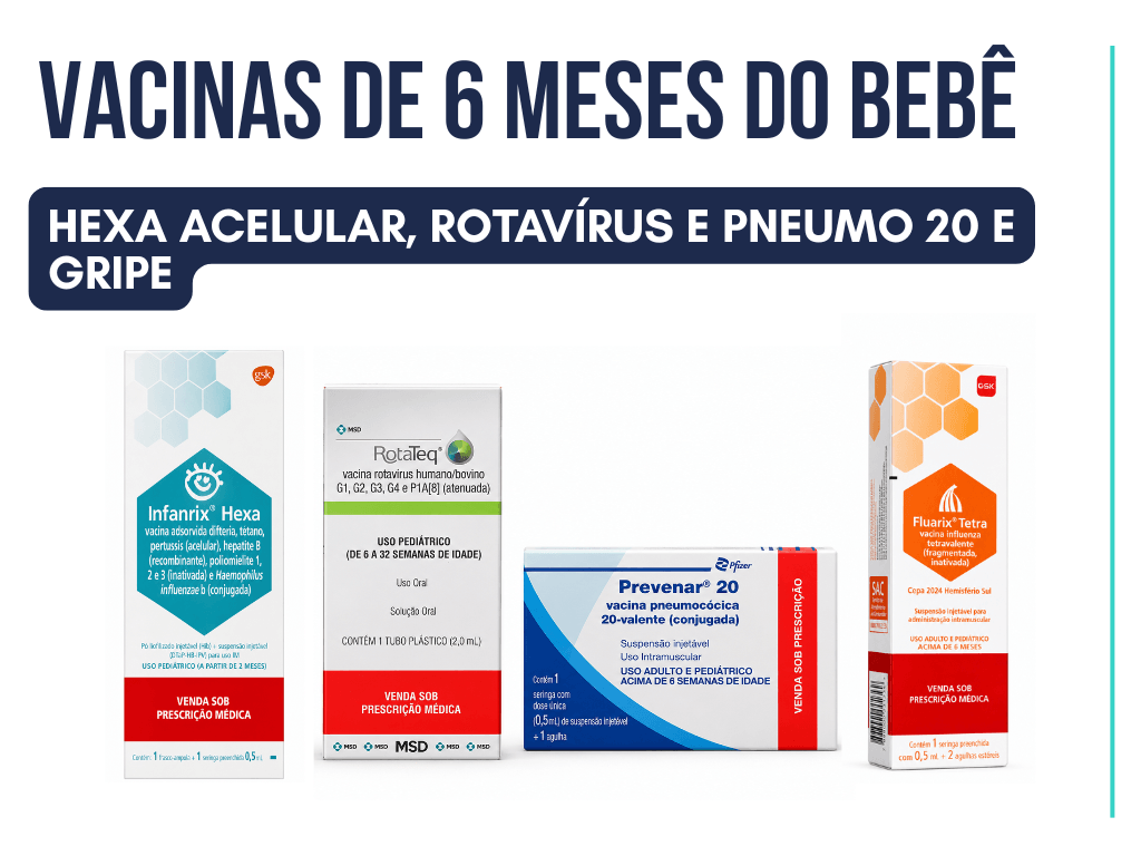 Vacinas de 6 meses do bebê em BH: veja as vacinas da rede particular e do SUS e quais são as mais importantes para seu bebê