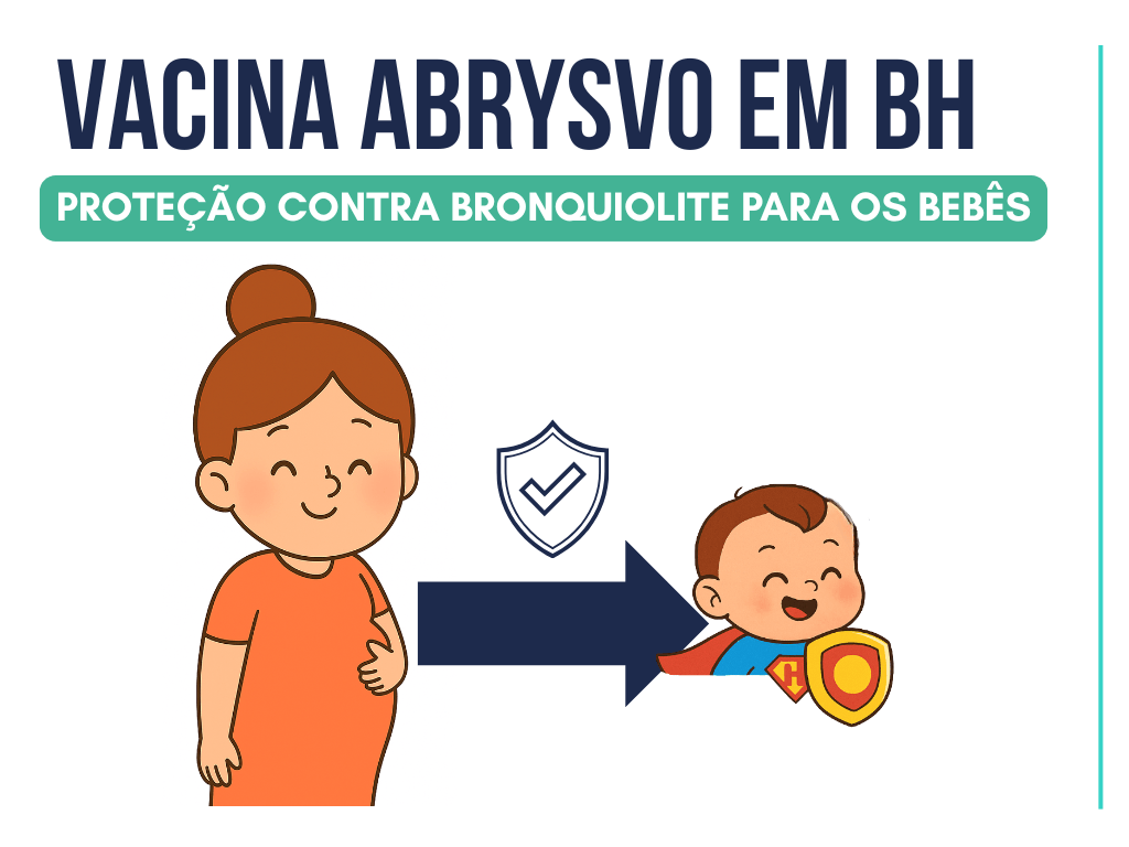 Vacina Abrysvo em BH: proteção fundamental para gestantes e bebês contra a bronquiolite.