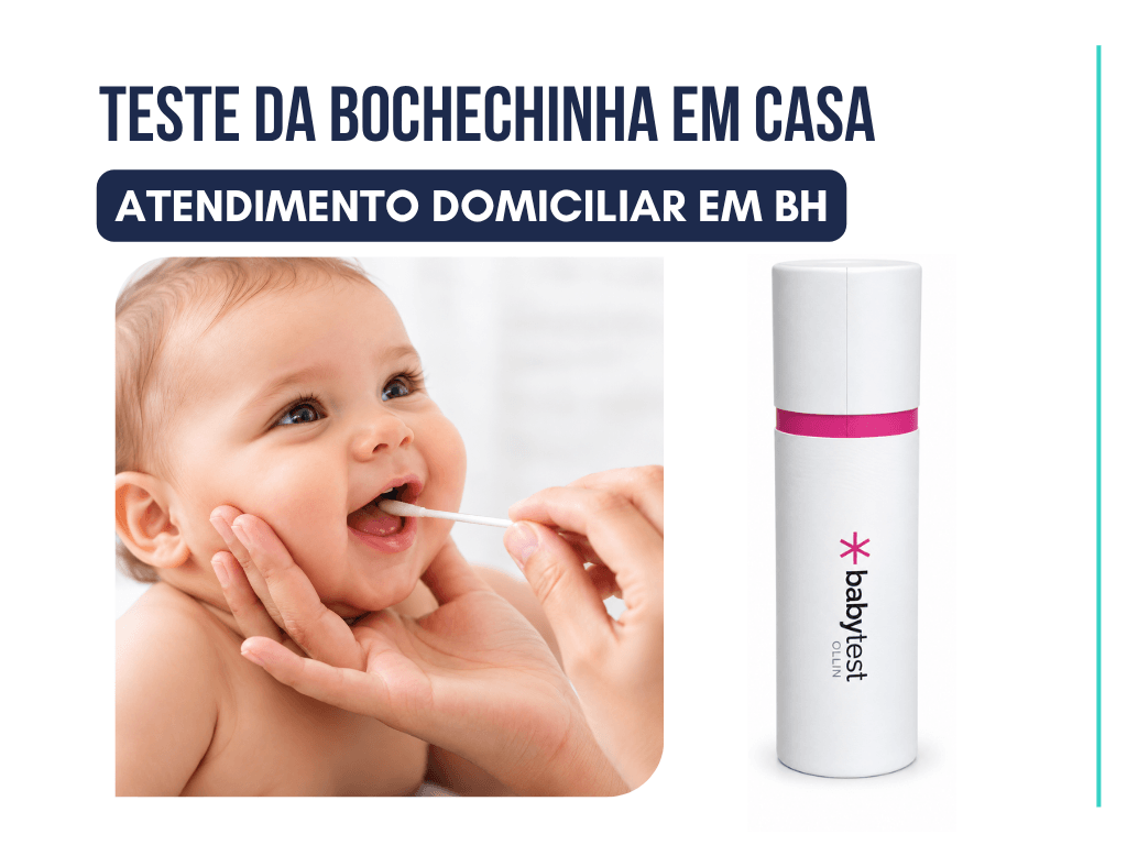 Teste da Bochechinha em BH: atendimento em casa